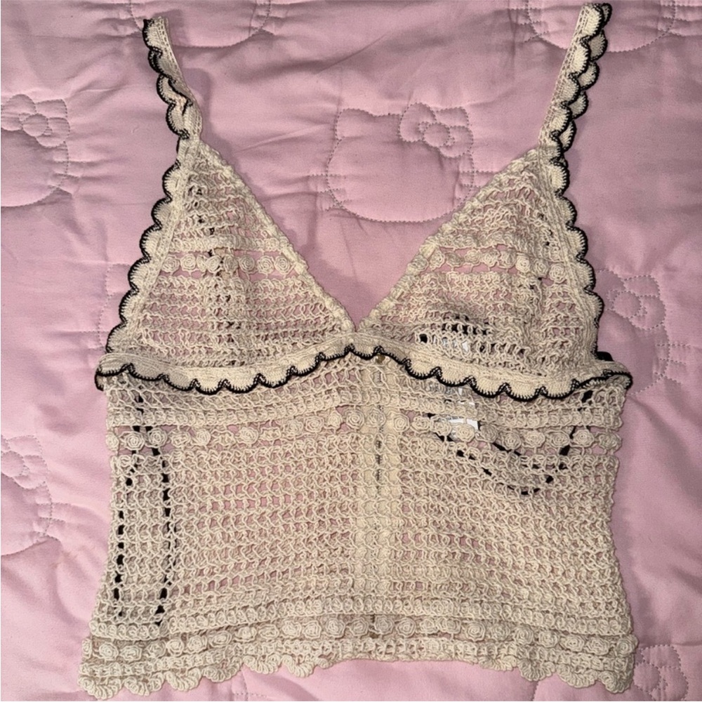 FOREVER 21 | Crochet Lace Tank Top